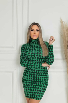 Vestido PDP ESMERALDA manga longa gola alta - comprar online