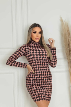 Vestido PDP ROSE manga longa gola alta na internet