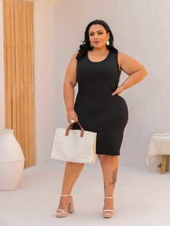 Vestido Plus Regata Preto - comprar online