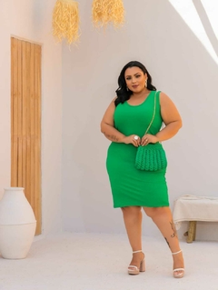 Vestido Plus Regata Esmeralda - loja online
