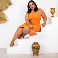Imagem do Vestido Alcinha Plus Tangerina