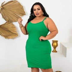 Vestido Alcinha Plus Esmeralda - GGS Modas