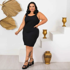 Vestido Alcinha Plus PRETO - comprar online