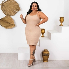 Vestido Alcinha Plus Amêndoa - comprar online