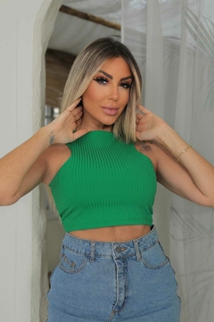 Cropped SARAH Esmeralda - comprar online