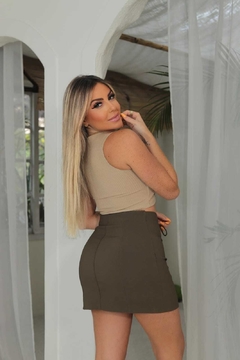 Cropped SARAH Amêndoa - GGS Modas