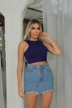 Cropped SARAH Violeta na internet