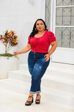 CROPPED PRINCESA PLUS SIZE VERMELHO - GGS Modas