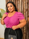 CROPPED PRINCESA PLUS SIZE FUCSIA