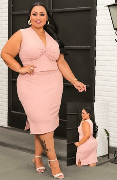 Conjunto Nozinho Rose canelado Premium