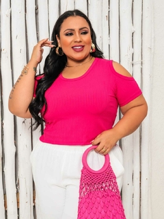 CROPPED RECORT PLUS PINK - comprar online