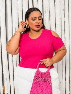 CROPPED RECORT PLUS PINK - GGS Modas