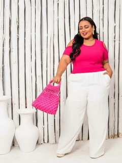 CROPPED RECORT PLUS PINK - loja online