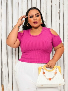 CROPPED RECORT PLUS FUCSIA - comprar online