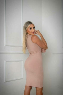 Vestido ROSE midi gola sem manga na internet