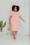 Vestido Rose Elegância Plus Size