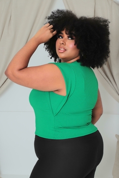 CROPPED ESMERALDA PLUS SIZE MUSCLE TEE na internet