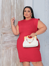 Vestido Vermelho Plus Size Muscle Tee