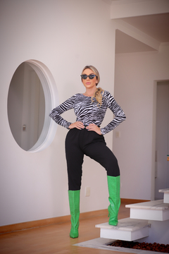 Body ZEBRA MANGA LONGA elástico nas costas - loja online