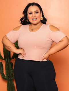 CROPPED Plus Recort Rose - GGS Modas