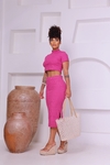 Conjunto Selena Slim Canelado Power Fucsia - comprar online