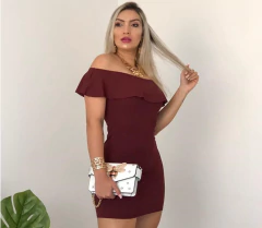 Vestido Marsala CIGANINHA - comprar online