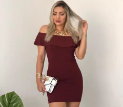 Vestido Marsala CIGANINHA