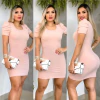 Vestido Rose PRINCESA canelado - comprar online