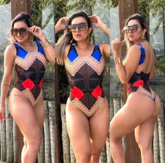 Body maiô ELASTICO corrente azul e vermelho na internet