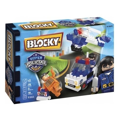 BLOCKY SUPER POLICÍAS PERSECUCIÓN - 70 PZS - DIMARE (01-0670)