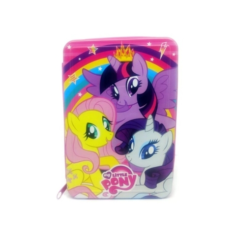 CARTUCHERA MY LITTLE PONY METÁLICA 2 PISOS - TAPIMOVIL (HLP09313)