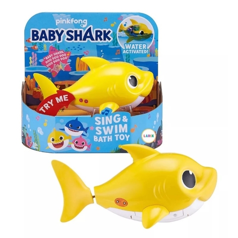 MUÑECO BABY SHARK ORIGINAL CANTA Y NADA AMARILLO - MAGIC MAKERS (BBS300)