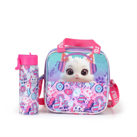 COMBO LUNCHERA Y TERMO GATITOS - comprar online