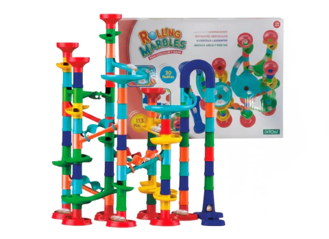 LABERINTO DE BOLITAS ROLLING MARBLES 113 PIEZAS - DITOYS (2740) - comprar online