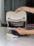 Panton - Off White com Prata - Bolsa P Correntaria | Couro Legítimo - comprar online