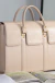 Bauhaus - Bolsa G para Notebook - Areia/Bege com Ouro | Couro Legítimo - 13, 14, 15 e 16 Polegadas na internet