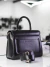 Malitte G 13" - Preta com Prata | Bolsa Grande para Notebook em Couro Legítimo - 13 Polegadas - LOI Bags