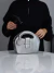Imagem do Chair - Metalizada Prata Inox | Bolsa P com Correntaria - Couro Legítimo