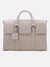Bolsa de couro nude para notebook. Pasta executiva para trabalho. Bolsa estruturada.