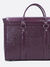 Bauhaus Notebook Berinjela com Prata | Couro Legítimo - LOI Bags