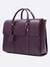 Bauhaus Notebook Berinjela com Ouro | Couro Legítimo - LOI Bags
