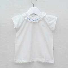 REMERA M/CORTA FLAME BIANCA AZUL - comprar online