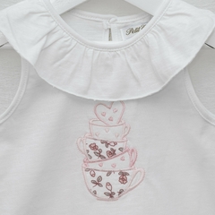 MUSCULOSA TACITAS ROSA - Petit Enfant Ropa de bebes