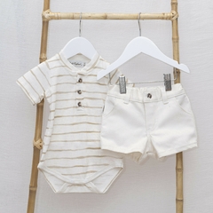 SHORT BB GABARDINA NATURAL