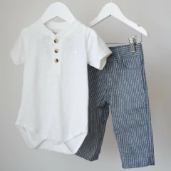 PANTALÓN BB LINO AZUL