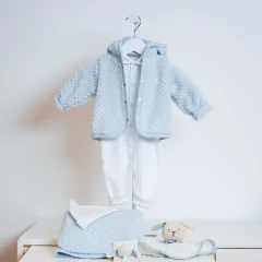 CANGURO PLUSH ROMBO CELESTE - comprar online