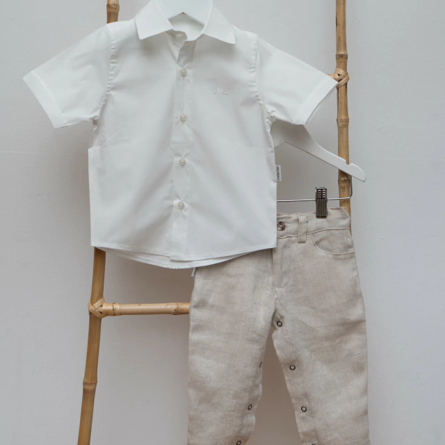 PANTALÓN BB LINO BEIGE — imagen 6
