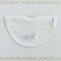 BABERO CONEJO CARRITO LUNARES CELESTE - comprar online