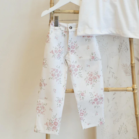 PANTALÓN GABARDINA VIENA ROSA