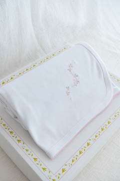 MANTA RAMILLETE ROSA - comprar online